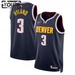 Maillot NBA Denver Nuggets Bones Hyland 3 Nike 2022-23 Icon Edition Navy Swingman - Enfant